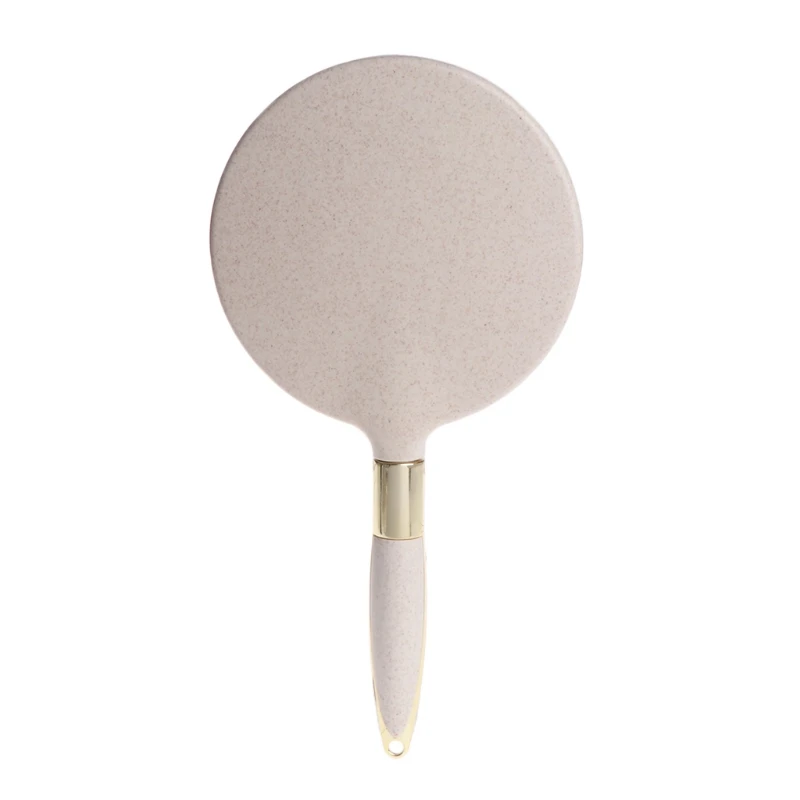 Dễ thương Retro Nhựa cầm tay Gương trang điểm cổ điển Trang trí hình chữ nhật Vanity