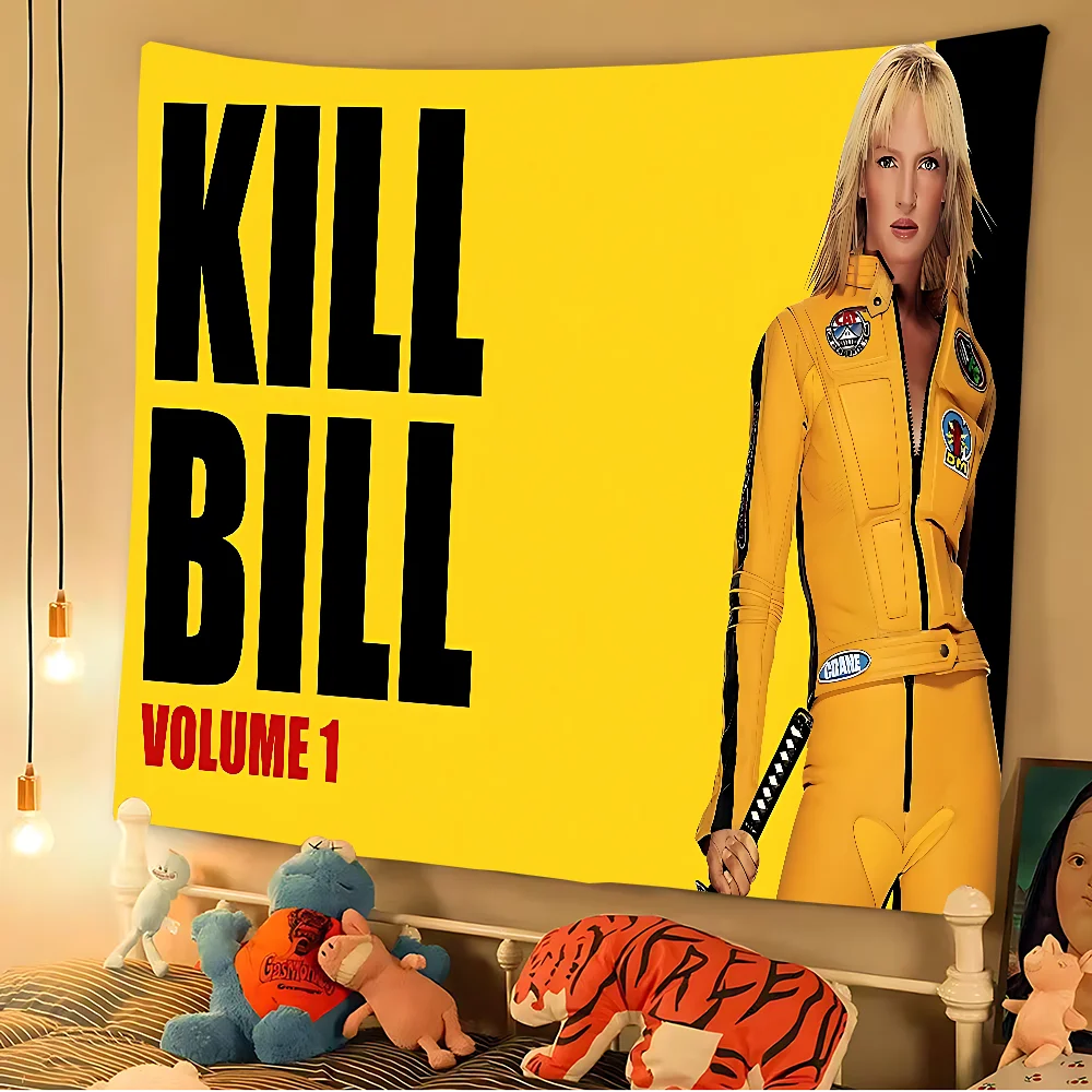 Классический фильм «Убить Билла», тематический фон, ткань с днем рождения, вечерние принадлежности для детского душа, украшение, баннер, реквизит для съемки