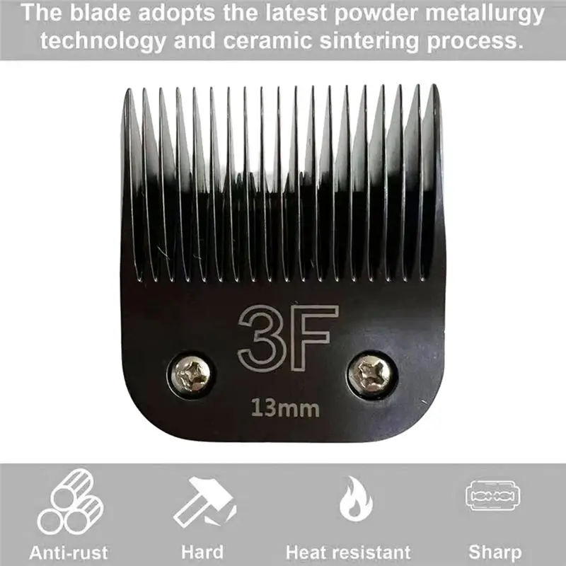 For Wahl KM 10 For Andis AG/AGC/SMC/Oster A5/Classic 76 Animal Clippers Compatible 3F 13Mm Pro Detachable Blade For Hair Trimmer - view 3
