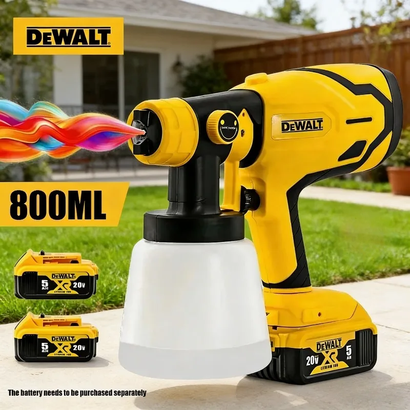

Dewalt Brushless Airbrush Electric Spray Gun Lightweight Paint Sprayer Uniform Spray for Home Improvement And DIY Projects