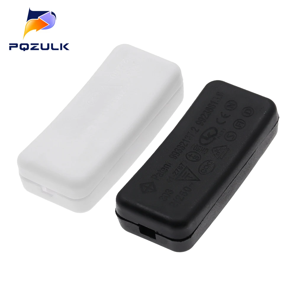ON/OFF Inline Switch Black Inline Table Lamp Desk Light Cord Cable Switch 110-250V image 4