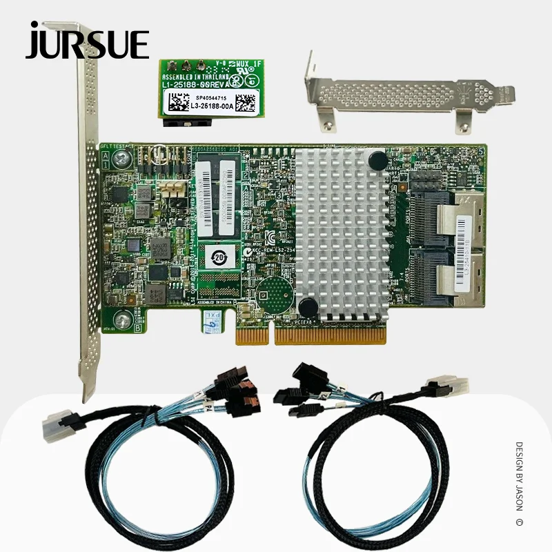 

LSI MegaRAID 9272-8i RAID Controller Card 8 Port 512MB Cache PCIe SATA/SAS Expander Card RAID 5 6 10 Key + 2*SFF8087 SATA Cable