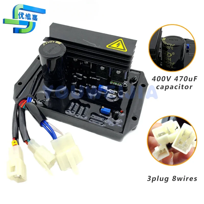 AVR KT245-3B38 KT245-1B22 Voltage Regulator Stabilizer For Single Phase Three Phase 220V/380V 8-15KW Genset