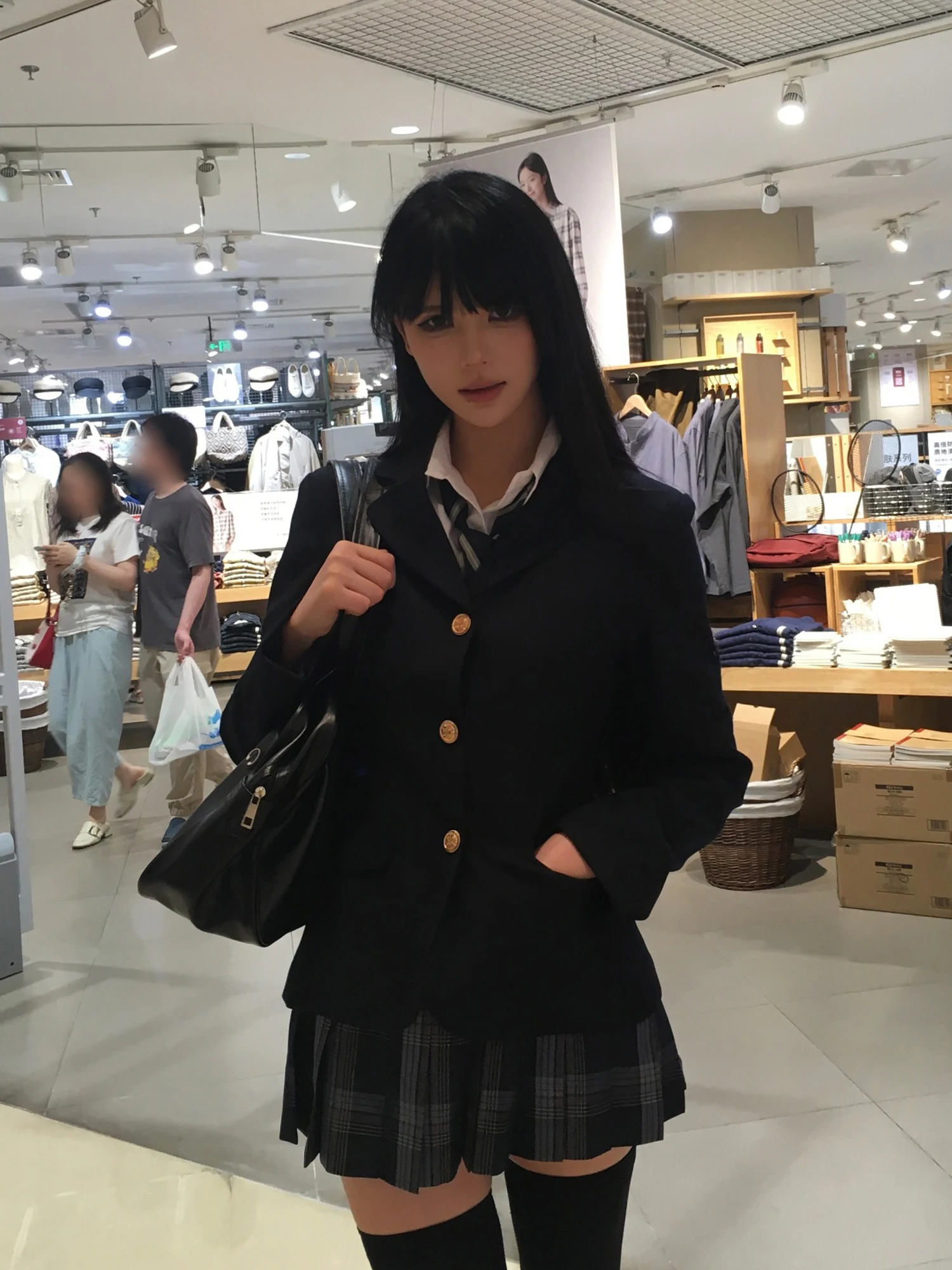 

Комплект японской школьной формы: пиджак и юбка в стиле JK, с узором в японском стиле, для повседневной носки