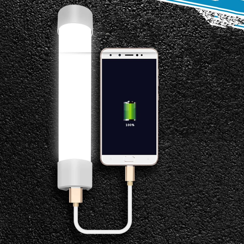 

Portable Led Camping Lamp 4400Mah Rechargeable Usb Outdoor Emergency Light Stick 3 Brightness Modes Red For Camping