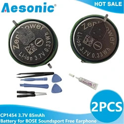 2PCS CP1454 A3 1454 3.7V 85mAh Battery with Wire for BOSE Soundsport Free Earphone