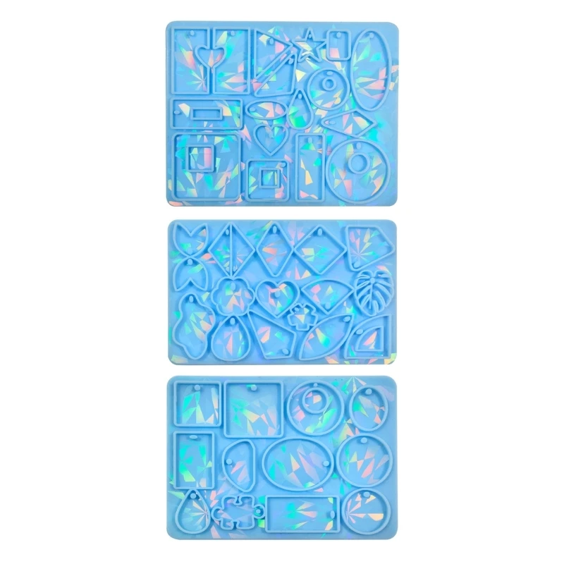 

Irregular Geometric Silicone Molds Epoxy Resin Mold DIY Keychain Mold Handmade Jewelry Tool Easy to Clean 37JB