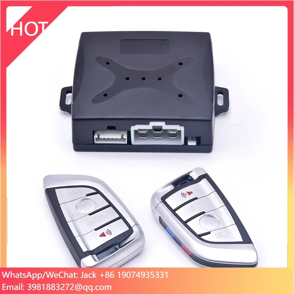 Car Accessories 2022 Auto Electronics DLS-9008 Remote Start PKE Keyless Entry Start Stop Car Alarms With Smart LCD Key