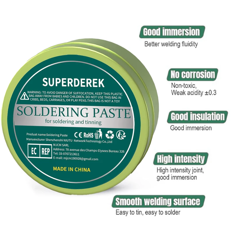 Pâte à souder en usine, réparation électronique, outils de soudage, accessoires, pâte d'huile à souder puissante sans colophane