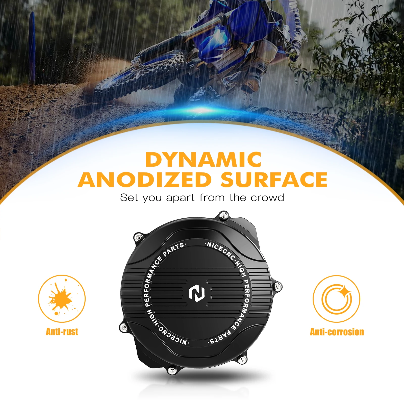 NICECNC For Yamaha YZ250X 2016-2023 YZ250 2008-2024 2023 2022 2021 오토바이 클러치 커버 가드 보호대 빌렛 알루미늄 블랙