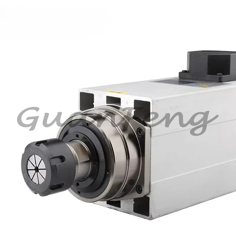 6KW 220v 380v router spindle Air cooling spindle 18000 rpm 300Hz 12.6a 2.39Nm numerical control