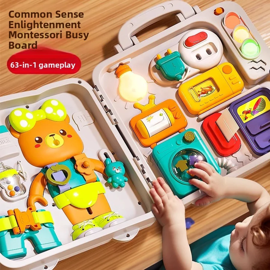 Montessori Early Education Focused Board Toys Are Suitable For Infants Aged 1-3 And Young Children To Promote The Development Of