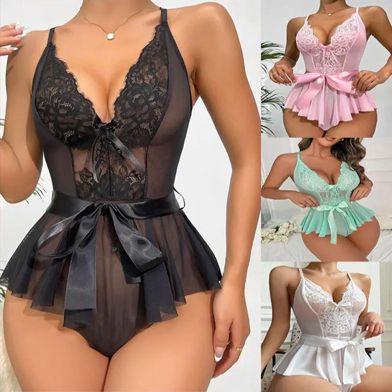 Women Pajamas Sleepwear Lace Pajama Set S-XL Sexy Pajamas Ladies Underwear Comfortable Casual Summer