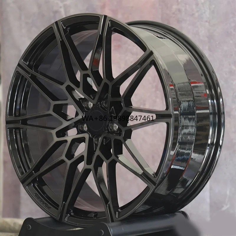 

Aftermarket High Load Capacity Off Road Capable Matte Black Bright Black Concave Wheels Black Bird Nest Design for 3 Series 5