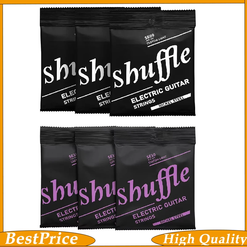 Shuffle Electric Guitar Strings SE09/SE10 3/5/10 Electric Guitar Strings Electric Guitar Accessories Instrument Accessories