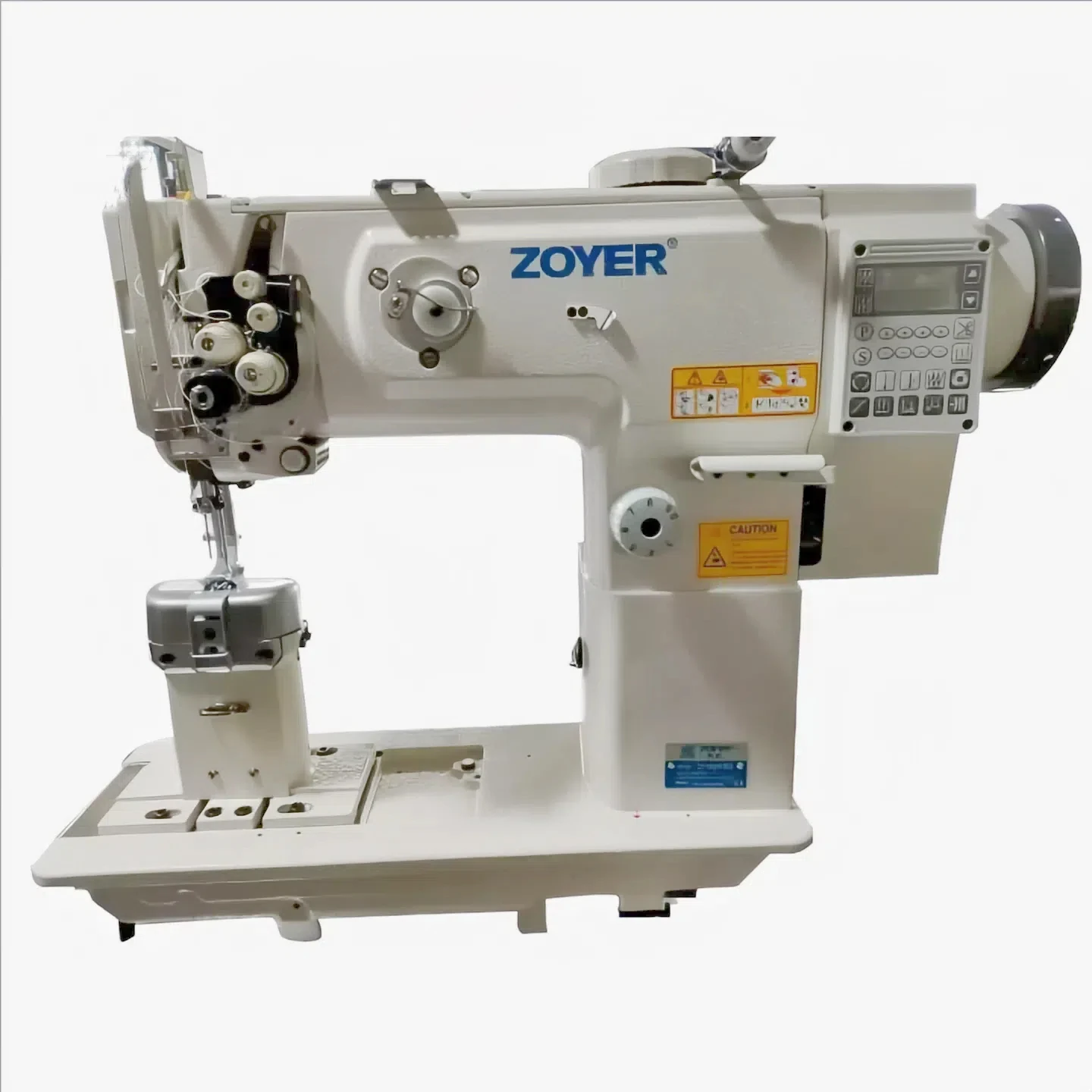 ZY-1560-HDQQ Industrial Double Needle Flat-Bed Lock Motor High-Speed Computerized Post Bed Pneumatic Reverse Sewing Machine For