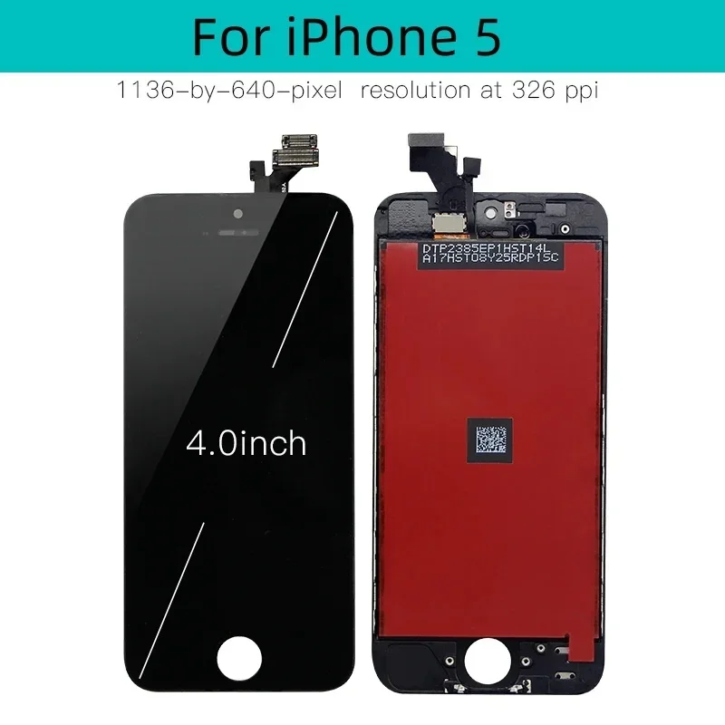 Pantalla LCD de repuesto para iPhone 5 5S, digitalizador de pantalla para iPhone 5 5S, montaje de repuesto