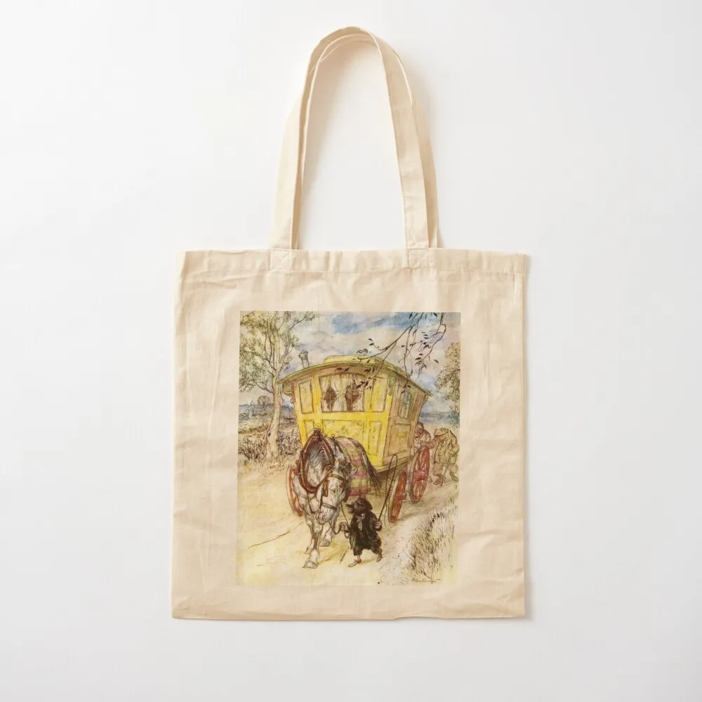 Gypsy Wagon - Wind in the Willows,Arthur Rackham Tote Bag Women's bags Handbags Fabric bag Canvas bag Canvas Tote