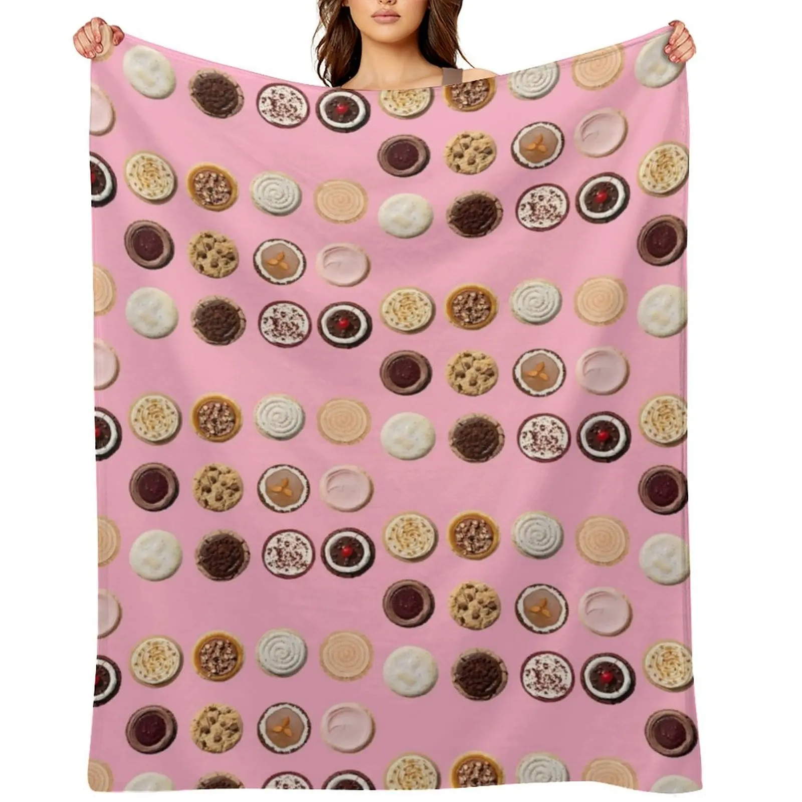 

Crumbl Cookies Throw Blanket Luxury Thicken Comforter blankets and throws Blankets