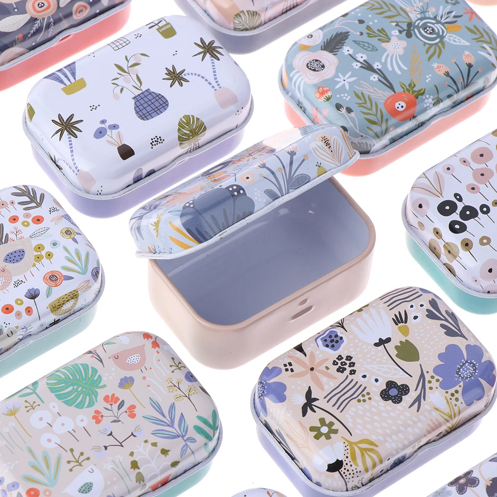 1 PC Mini Tin Metal Box Sealed Jar Packing Boxes Jewelry Candy Box Small Storage Cans Coin Earrings Headphones Gift Box Holder