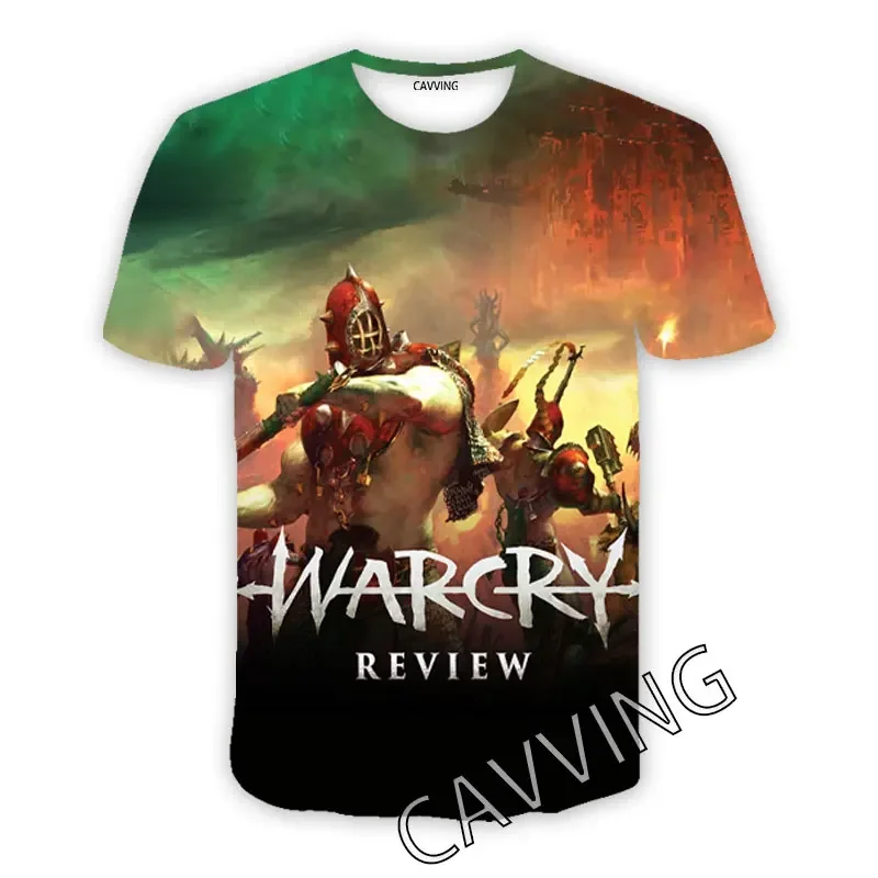 2023 New Fashion CAVVING 3D Printed Warcry Rock Casual T-shirt Hip Hop T-shirt Harajuku Style Top Men's and Women's Clothing 6XL