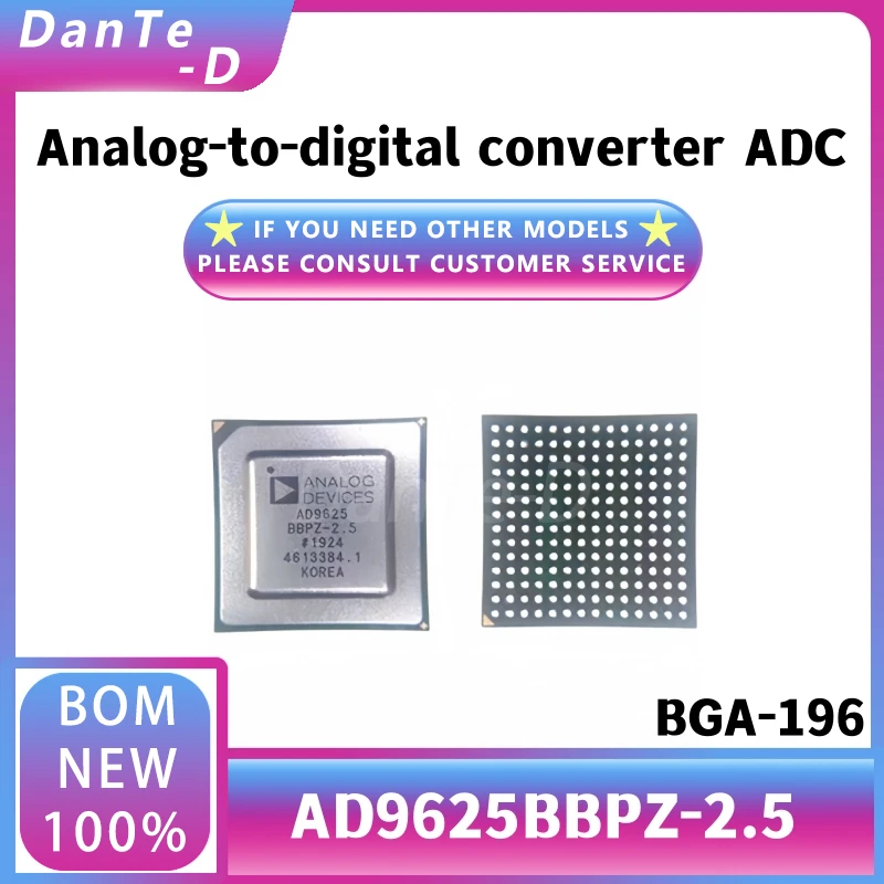 

Ad9625bbpz-2.5 New original AD9625BBPZ GA196 ADC data converter