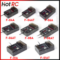 HotRC F-04AT F-06AT F-08AT F-01A F-01AT 4/6/8CH 2.4G Gyro Receiver Voltage Return PWM Lamp Control for RC Car Aircraft Tank Boat