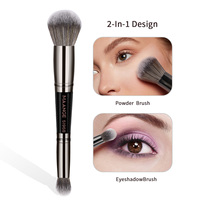 MAANGE Double Head Makeup Brushes 2 In 1 Foundation Concealer Brush Highlighter Powder Blush Brush Soft Dense Hair Beauty Tools
