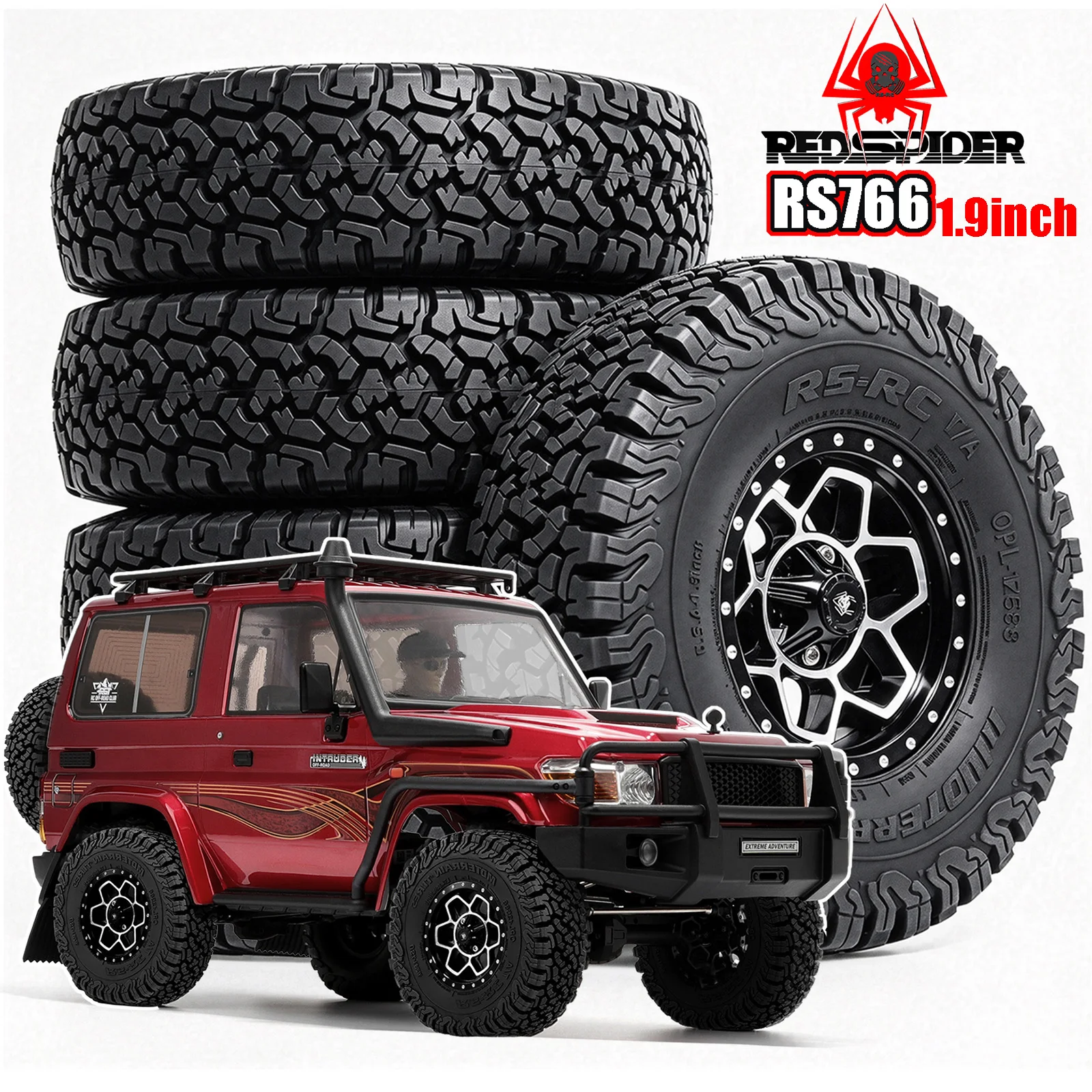 RED SPIDER 4Pcs 1.9
