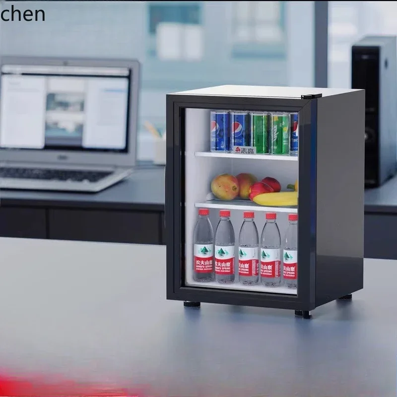 

ZML Household Small Living Room Office Beverage Small Refrigerator Refrigerated Cabinet Tea Fresh-keeping Cabinet