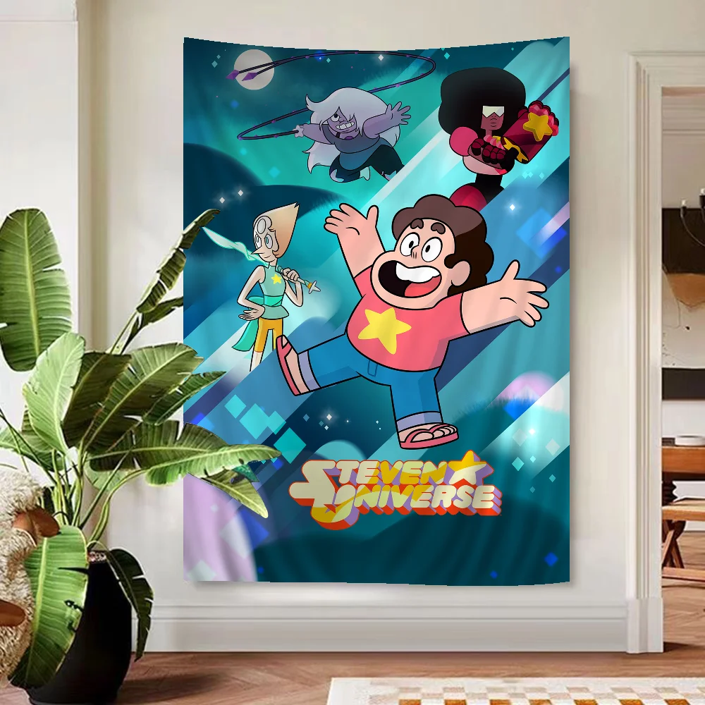 

S-steven Universe Retro Cartoon Tapestry Art Science Fiction Room Home Decor Wall Hanging Home Decor