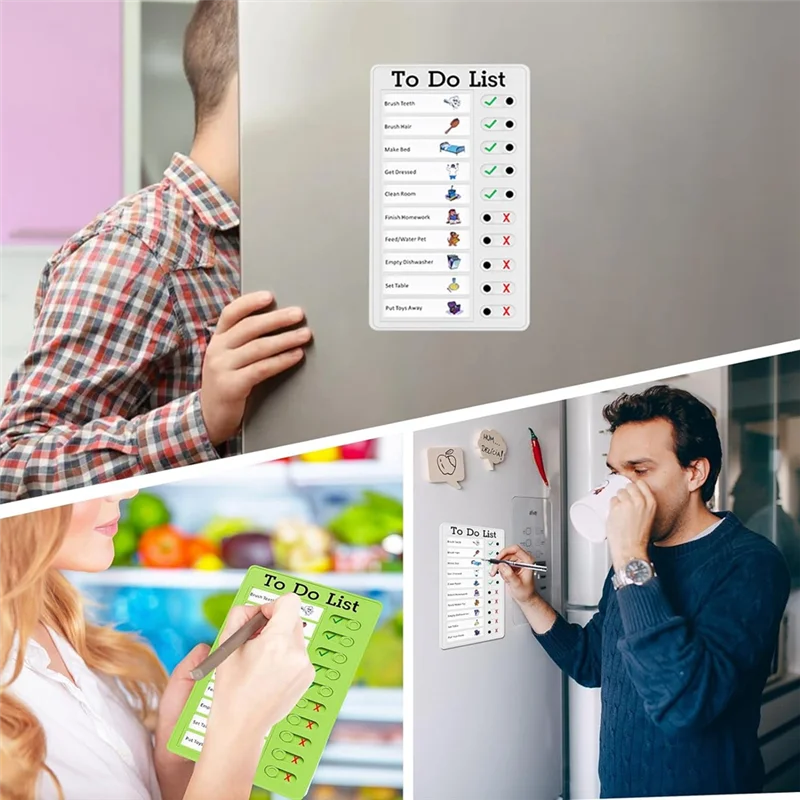 Practical-Chore Chart Set For Kids Daily List Board Family Daily Planner With Slider For Classroom,Home Travel