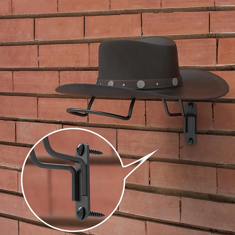 1 Pcs Wall-mounted Helmet Holder Hook Metal Hat Holder Storage And Display Rack For Equestrian Motorcycle And Rugby Helmets