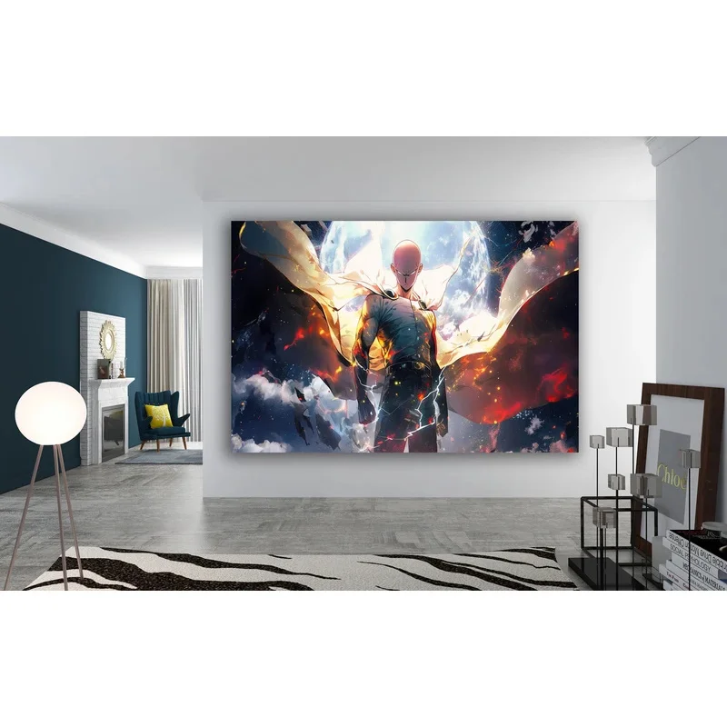 One Punch Man Saitama Anime Wall Tapestry Hanging Tarot Hippie Wall Rugs Dorm Wall Hanging Sheets # 0@