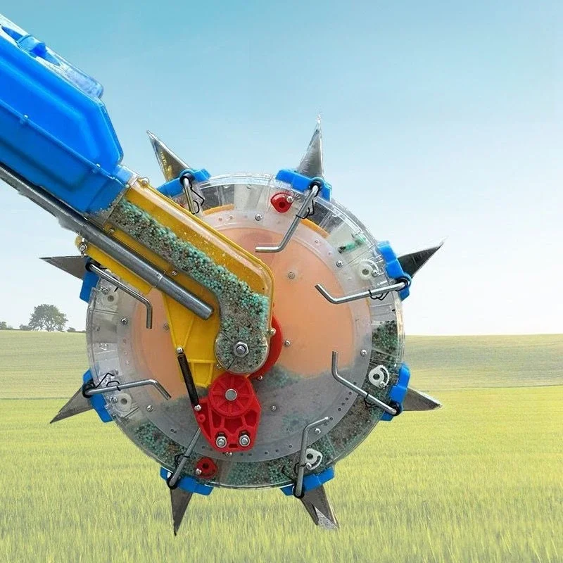 

Garlic fertilization machine Hand push type, fertilizer applicator Fully automatic new artificial top dressing device