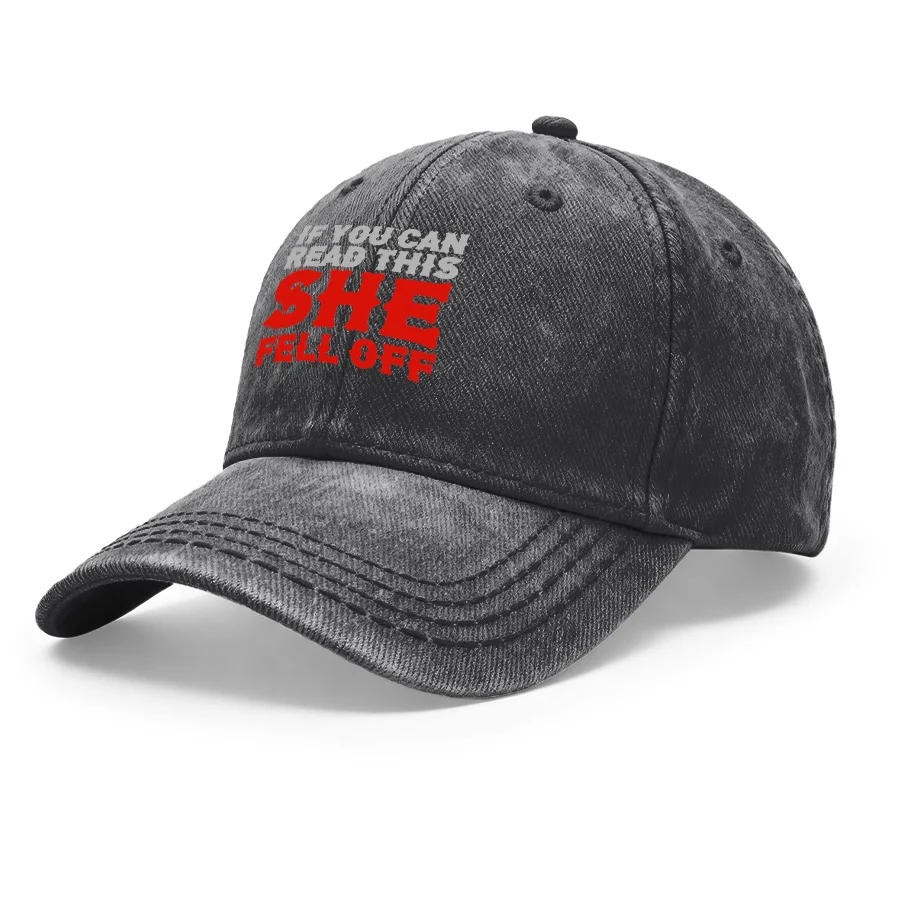 1 Vintage Washed Unisex Baseball Cap with Fun Graphic Embroidery Lettering 