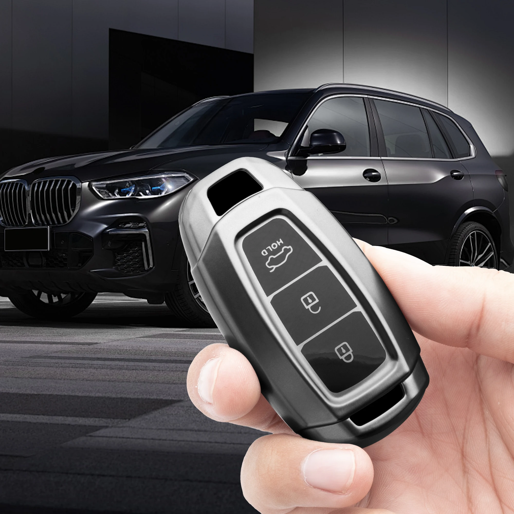 حافظة مفاتيح السيارة لشركة هيونداي I30 Ix35 كونا إنسينو سولاريس أزيرا غراندور Ig أكسنت سانتا في باليسيد حامل فوب الملحقات الداخلية #2