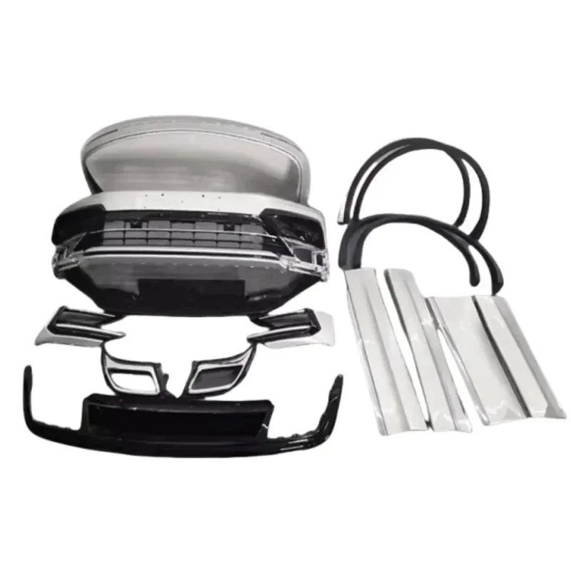 High Quality R Line Style Body Kit Front Rear Bumper Side Skirt Wheel Eyebrow Fit VW Tiguan L - Exterior Parts