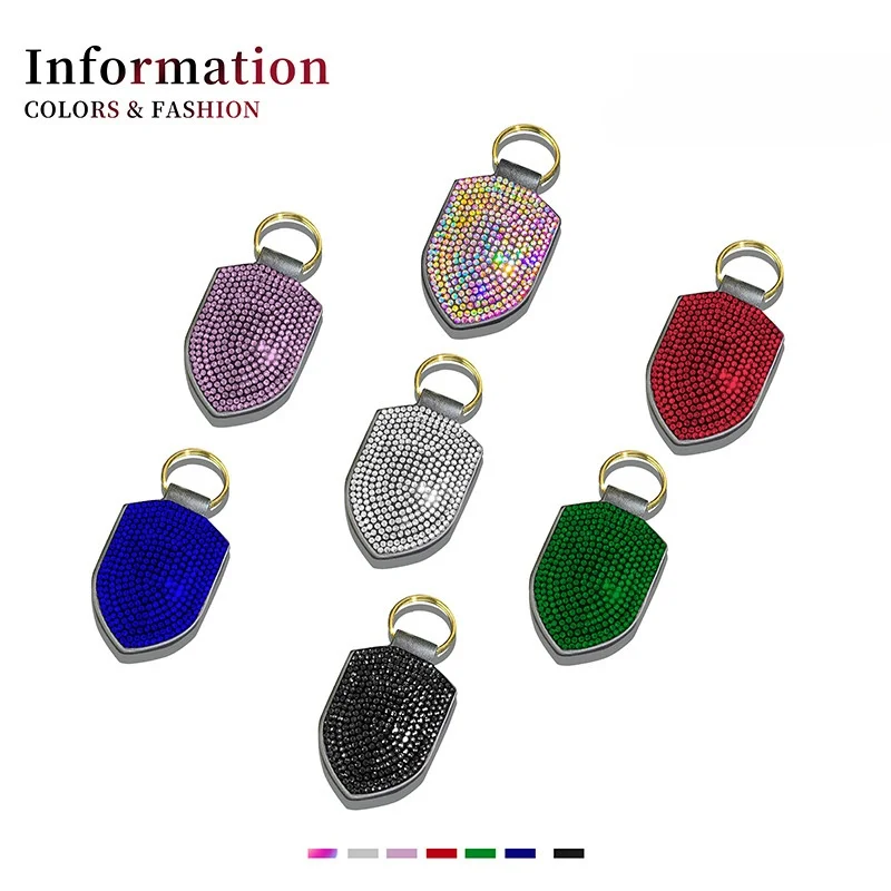 Porte-clés de voiture Bling pour femmes et hommes, pendentif à breloque, support prédire, cadeaux de mode automatique, ornement, diamant, accessoires de voiture