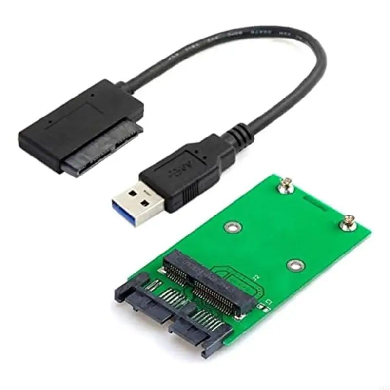 12pc USB2.0 Card Adaptador USB para MSATA SSD 1.8 "Micro 16pin Converter