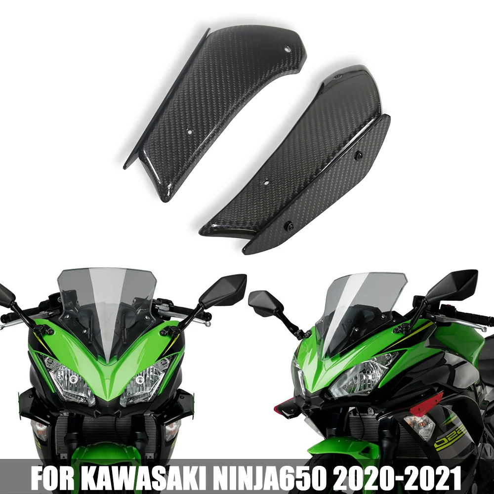 

For KAWASAKI NINJA650 NINJA 650 2020-2021 Motorcycle Modified Front Fixed Winglets Aerodynamic Side Wind Wing Downforce Spoiler