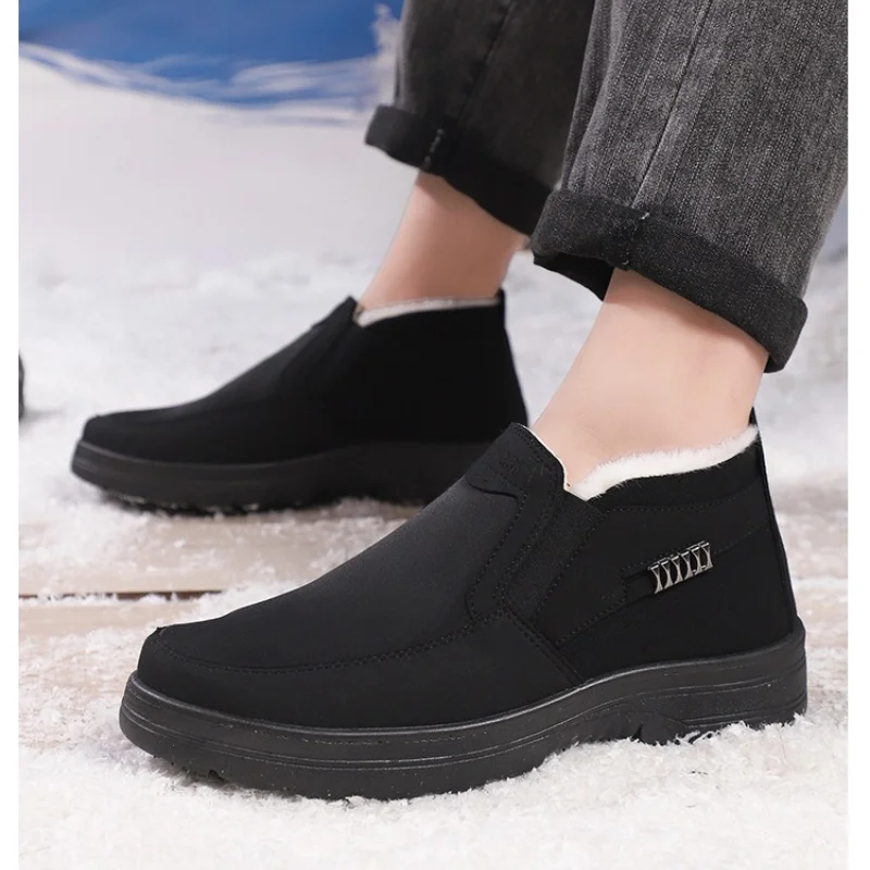 

Теплая зимняя обувь, нескользящие мужские ботинки, спортивная обувь для отдыха, обувь со скидкой и бесплатной доставкой, удобные мужские ботинки