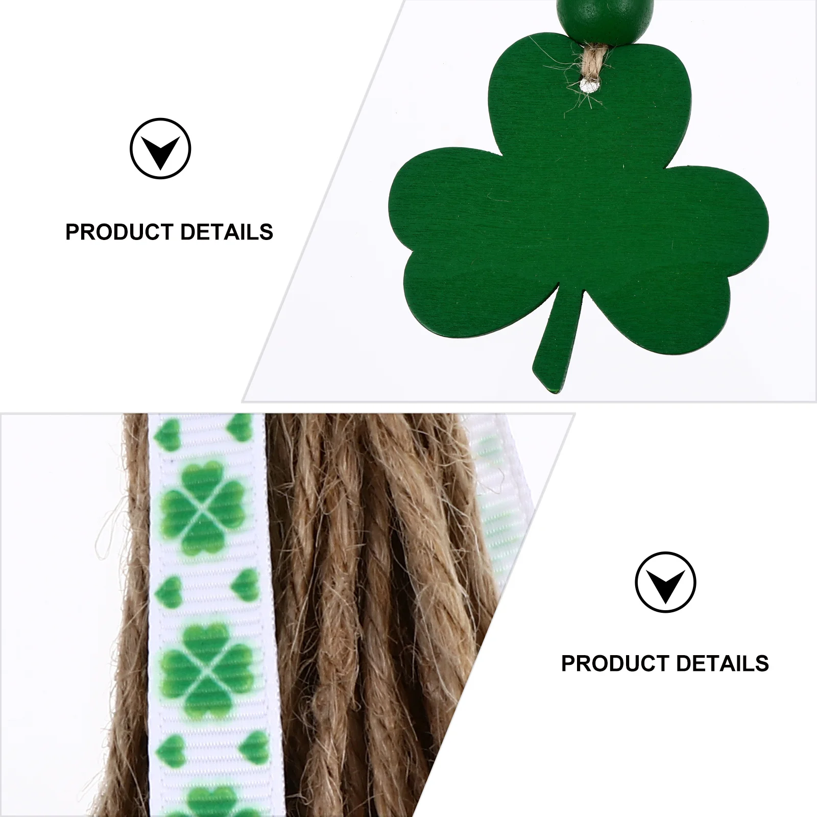 الخرز الخشبي سلسلة شنقا زخرفة مطرز ديكور للتعليق على الحائط للمنزل غرفة المعيشة غرفة نوم مكتب داخلي خشبي