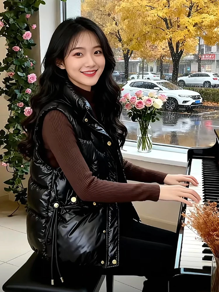 

Женская модная хлопковая куртка Ele с воротником-стойкой, приталенный крой, трендовый универсальный корейский стиль, длинный рукав, на молнии