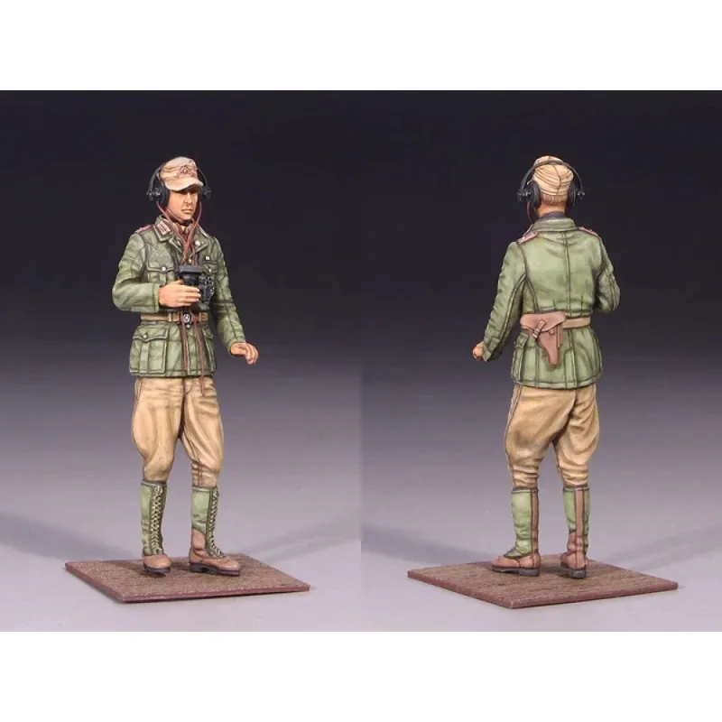 1/35 Die Cast Resin Figure Soldier Model Kit Historical Military Tank Commander Miniature Unassembled and Unpainted DIY Toys