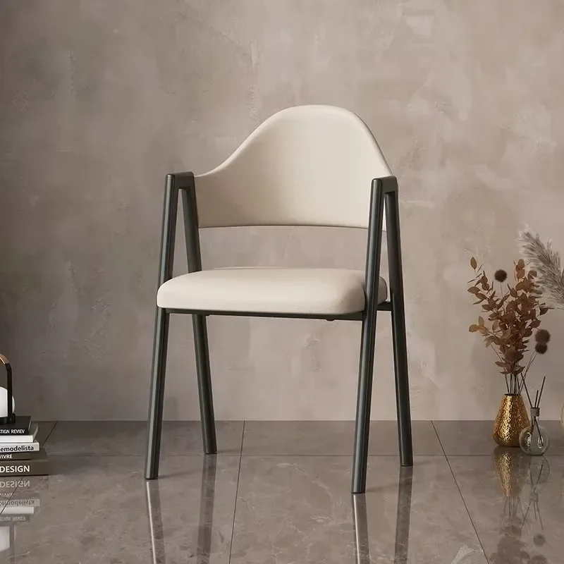 Sillas De comedor nórdicas minimalistas, cómodas sillas blancas De lujo estéticas, Sillas simples De primera calidad, muebles De oficina