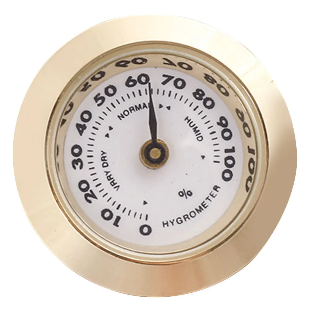 

Small Analog Cigar Hygrometer Mechanical Humidity Gauge for Cigar Box Humidor Round Gauge Sturdy and Reliable Performance