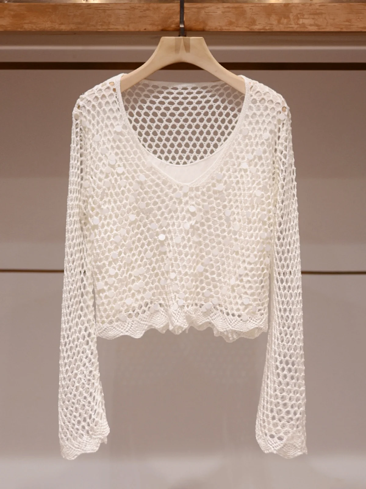 Women's Loose Long Sve round Ne Knitted Sweater White Breathable Comfortable Faionable Commute Sle Autumn New Arrival