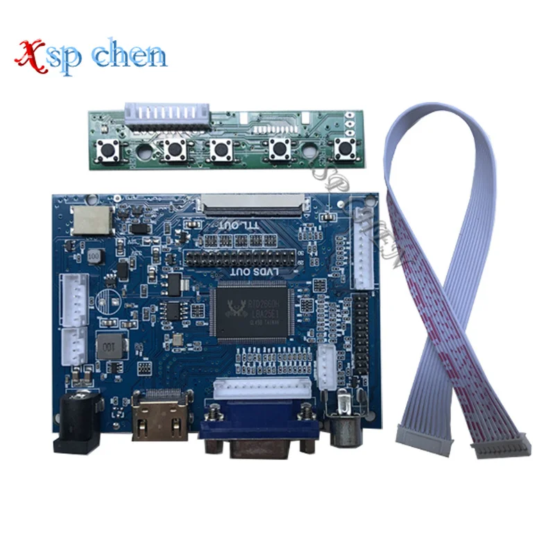 7Inch HD LCD Display Screen Monitor Driver Board Control HDMI-Compatible VGA AV For Lattepanda Raspberry Pi Banana Pi