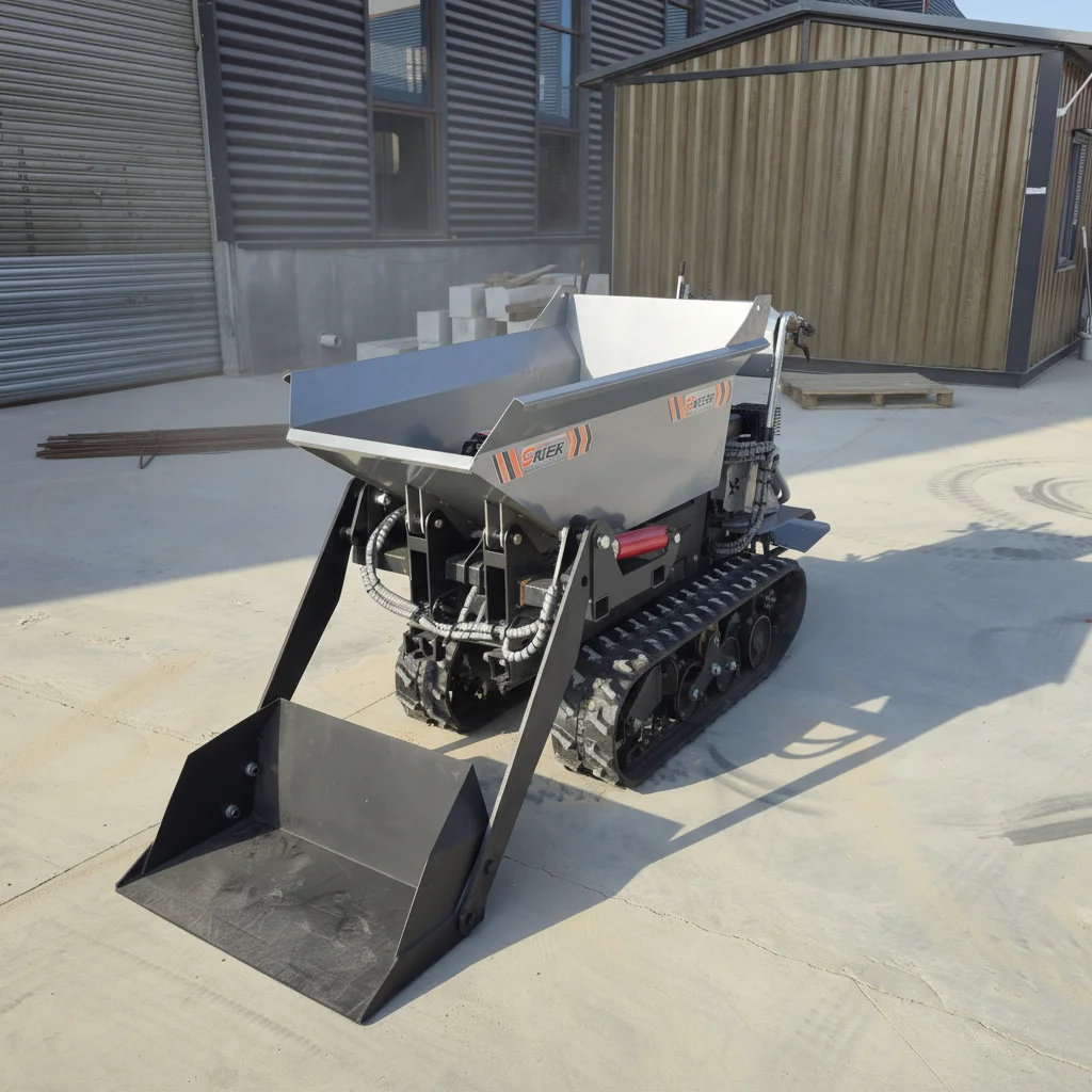 

Customize RC Tracked Dump Cart 1000kg Construction Use Crawler Dumper
